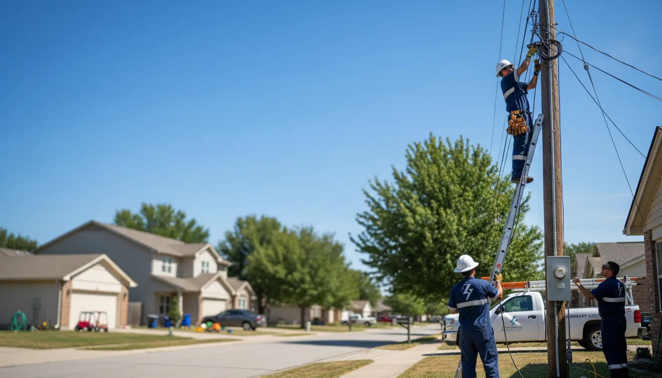 Residential electrician providing installation services in Pelican Lake, WI